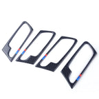 4 x Carbon Fiber Style Door Handle Covers for BMW X5 E70 (2008-2013)