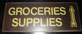 Vintage Replica Tin Metal Sign for Groceries Supplies Store (10015)