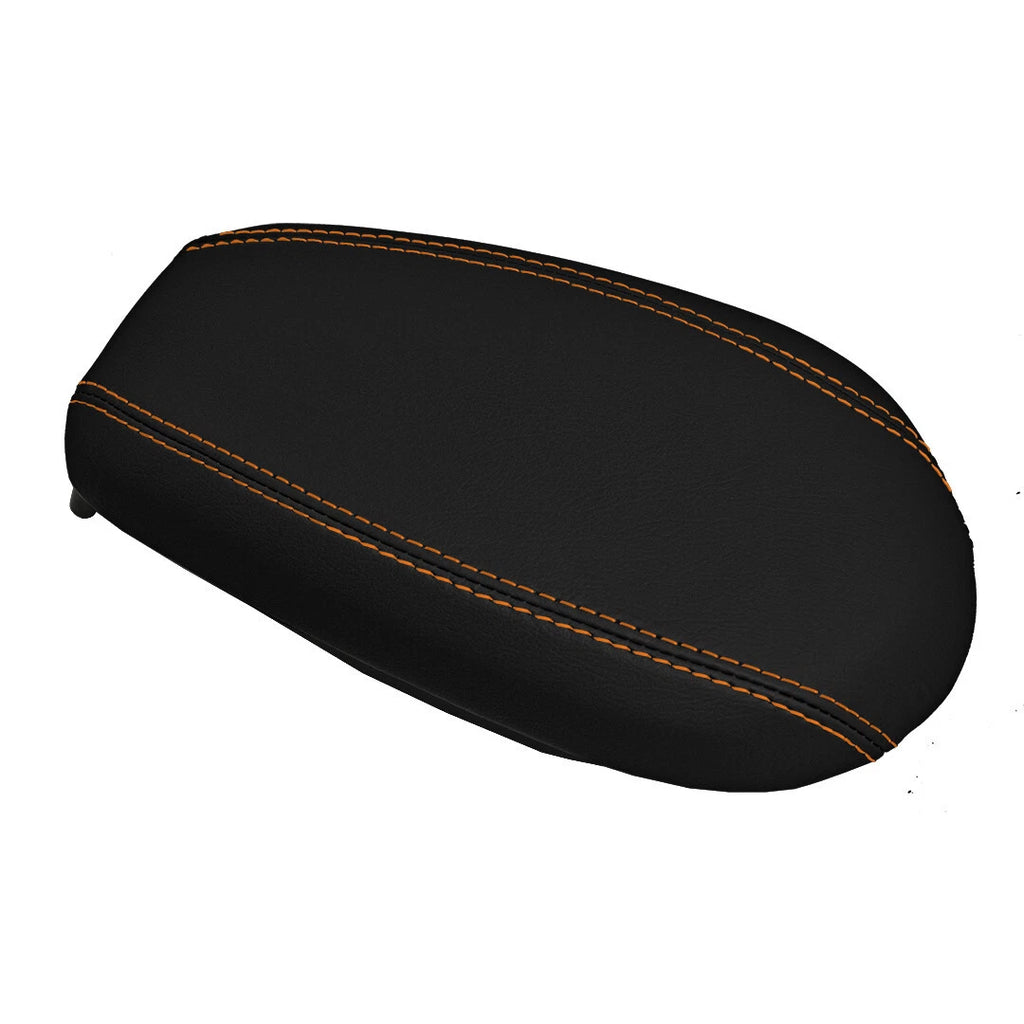 Console Lid Armrest Cover for Hyundai Veloster (2012–2018) Orange Stitch