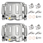 2X Front Brake Calipers with Brackets for Ford F-350 Super Duty (2008–2010)