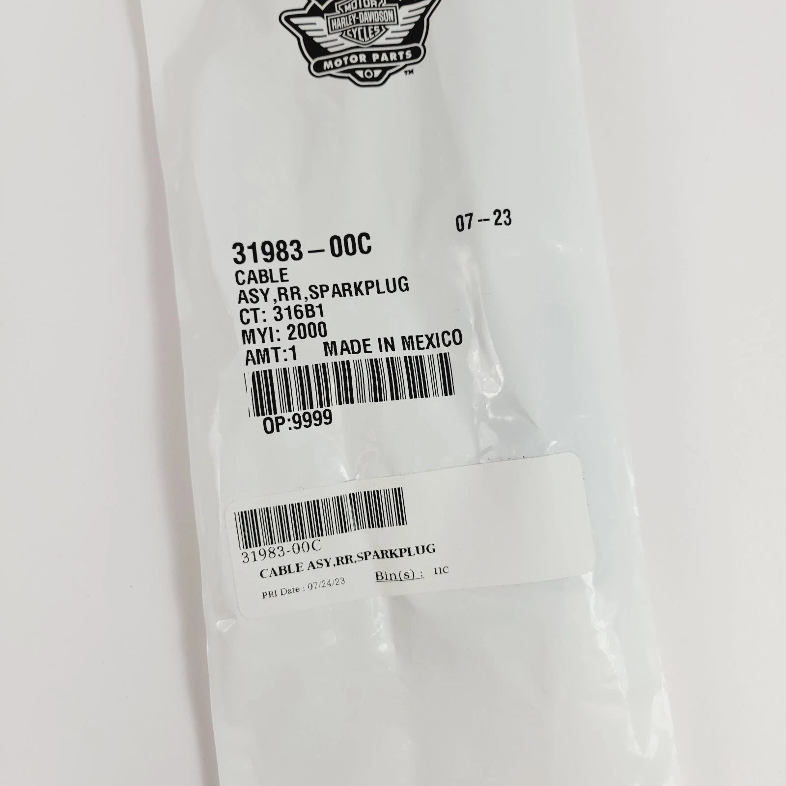 Rear Ignition Coil Wire for Harley-Davidson Softail (2000–2017) 31983-00C