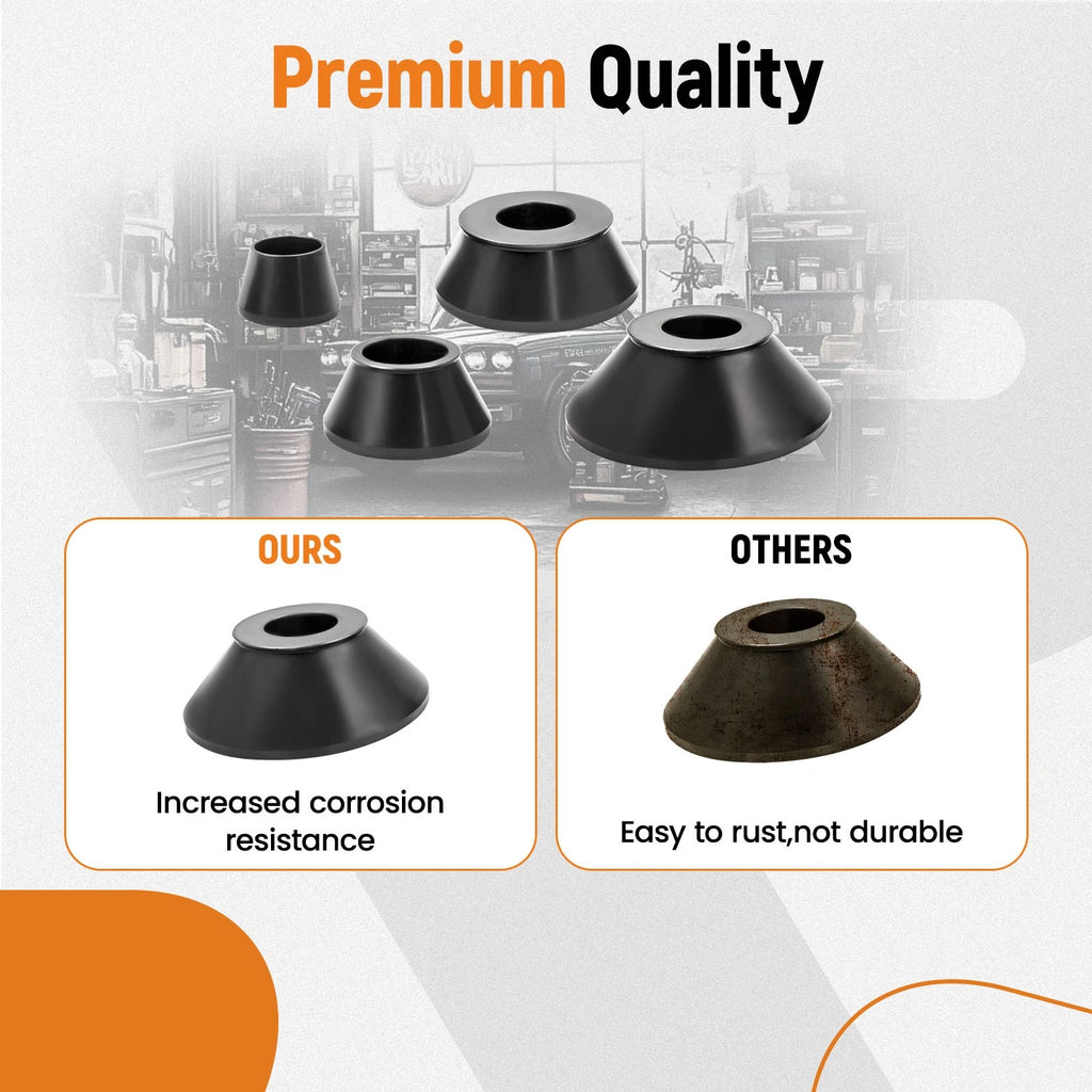 Set of 4 Tire Balancer Adapter Cones for 40mm Shaft Wheel Balancers