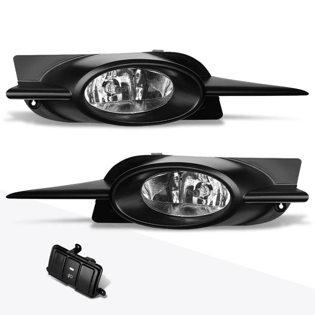 Set of 2 Clear Lens Front Bumper Fog Lights for Honda Civic 2-Dr (2009–2011)