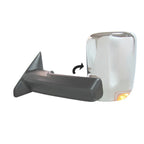 Replacement Chrome Driver Side Door Mirror w/Power Folding w/Memory
