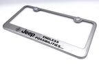 Brushed Stainless License Plate Frame for Jeep Wrangler JK (2007–2018)