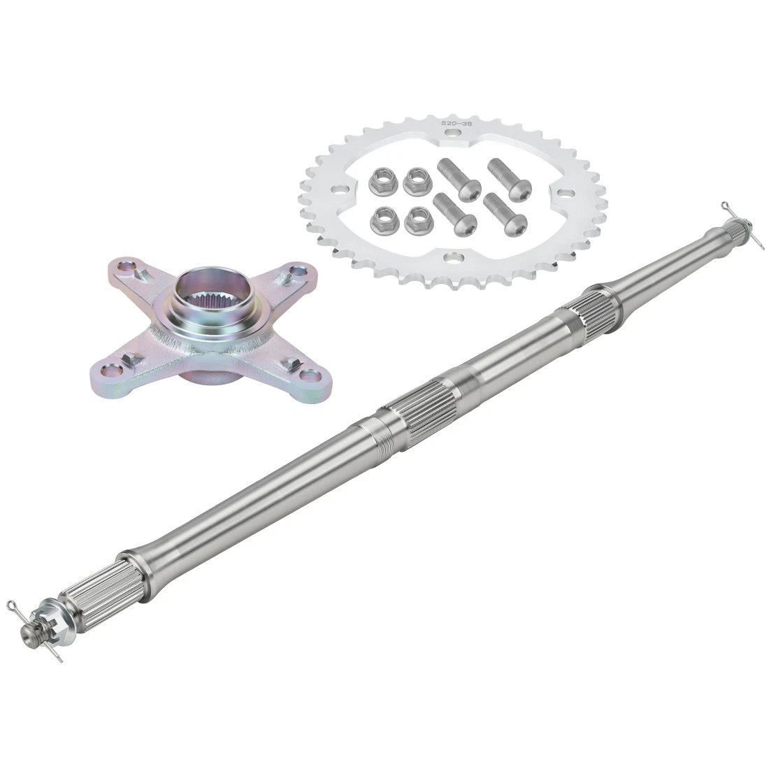 Rear Axle Shaft Sprocket Hub Kit for Yamaha YFM350 Raptor 350 (2004–2013)