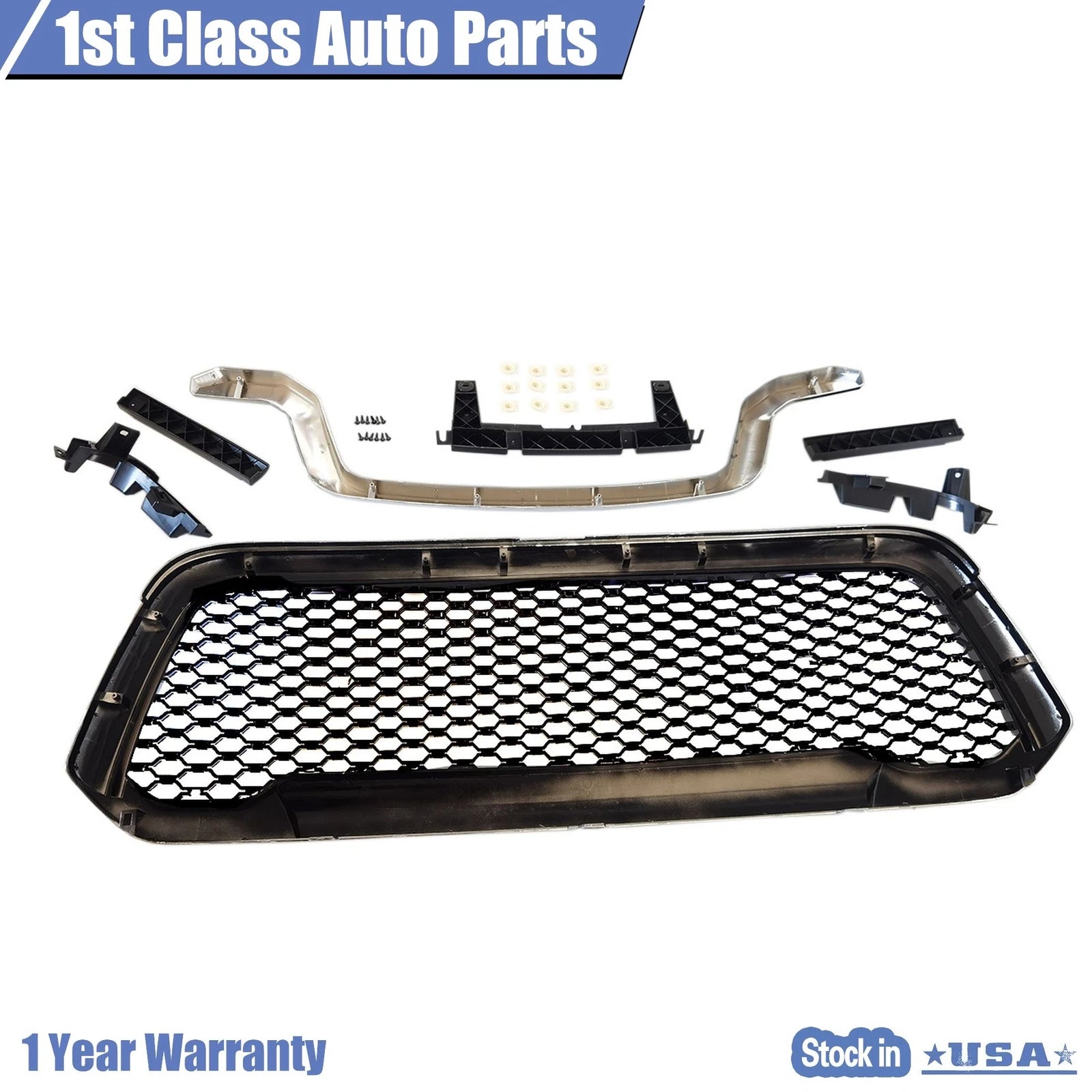 Rebel Mesh Chrome Black Grille for Ram 1500 (2013-2018)