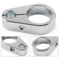 Chrome Brake Clutch Cable Wire Clamp Clip for Harley 1'' Handlebar
