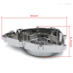 Chrome Clear Left Stator Magneto Engine Cover for YZF-R3 (2015–2021), MT-03 (2020–2024)