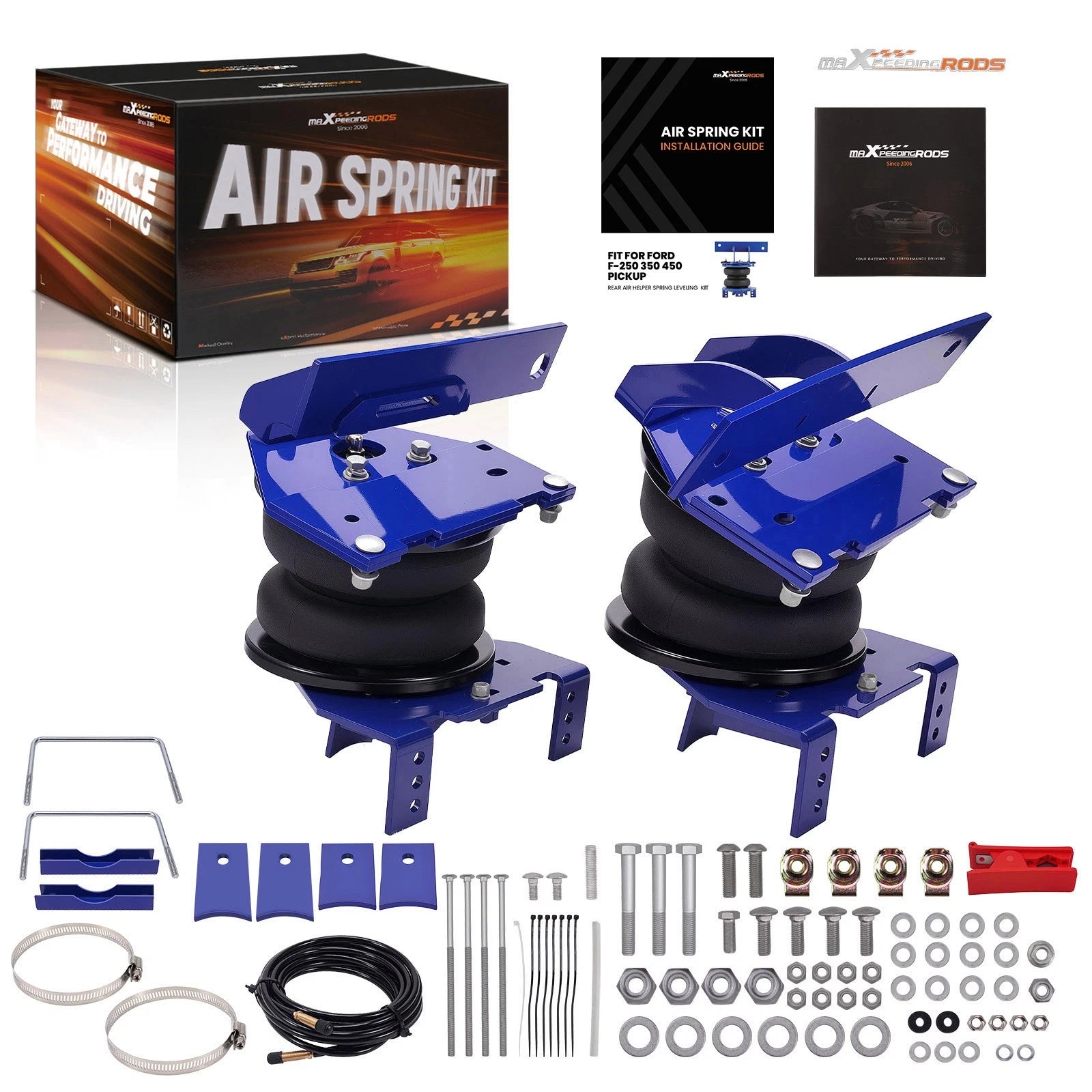 Rear Air Suspension Bag Leveling Kit for Ford F250/F350/F450 (2017–2022)