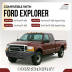 Black Steel Front Bumper Assembly for Ford F-250 F-350 Super Duty (1999–2004)