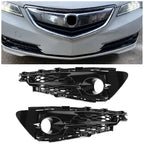 2X Front Bumper Fog Light Bezel Cover for Acura TLX (2015–2017)