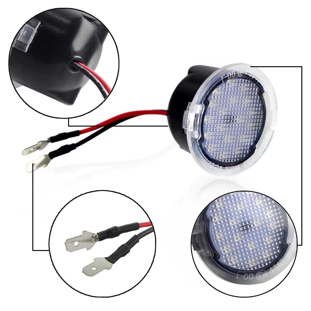 LED Side Mirror Puddle Lights for Lincoln MKS MKT MKX MKZ LS LT (2007–2020)