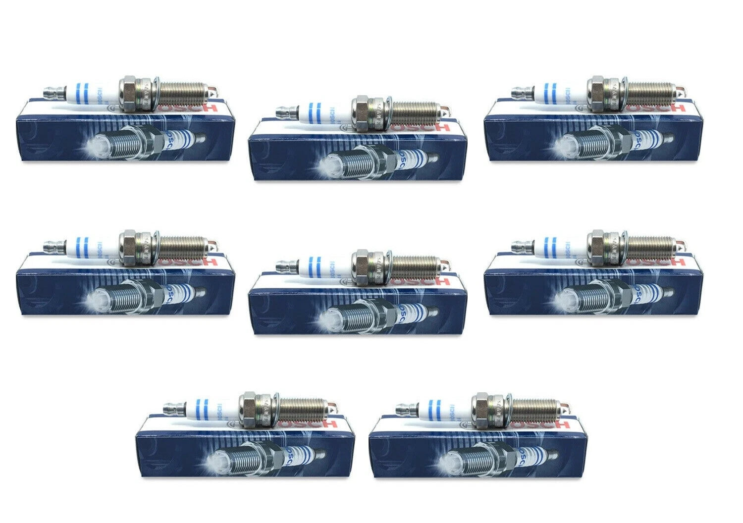 Set of 8 Spark Plugs for BMW E71 X5 M X6 M (OEM Bosch 12120037581)