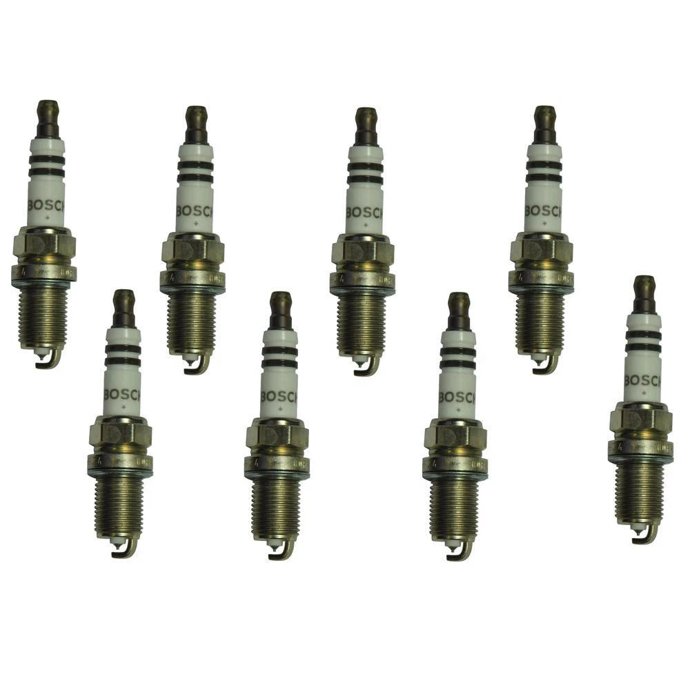 Set of 8 Bosch Double Platinum Spark Plugs for Audi