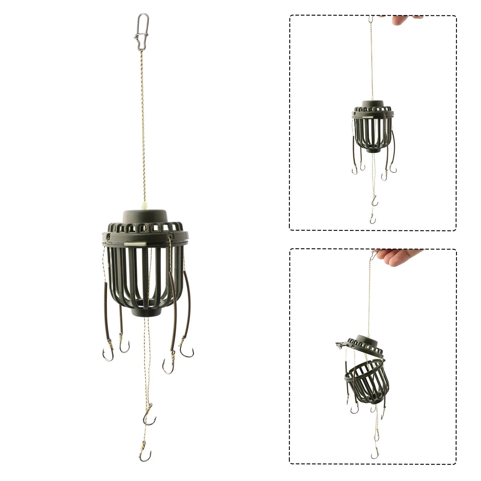 Cage Basket Feeder Holder for Professional Fishermen
