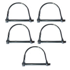 Pack of 5 Galvanized Tubular Folding Pins for Spring Locking Mechanism