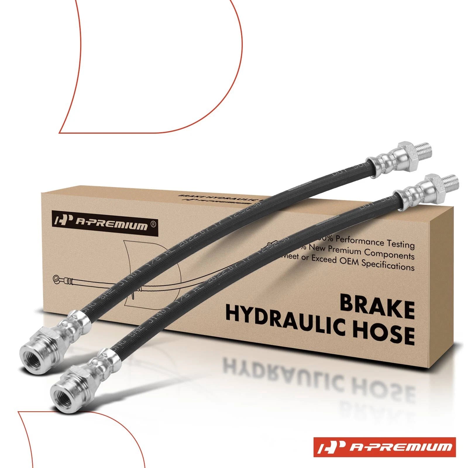 2X Rear Outer Brake Hydraulic Hose for Nissan Titan (2004–2015)