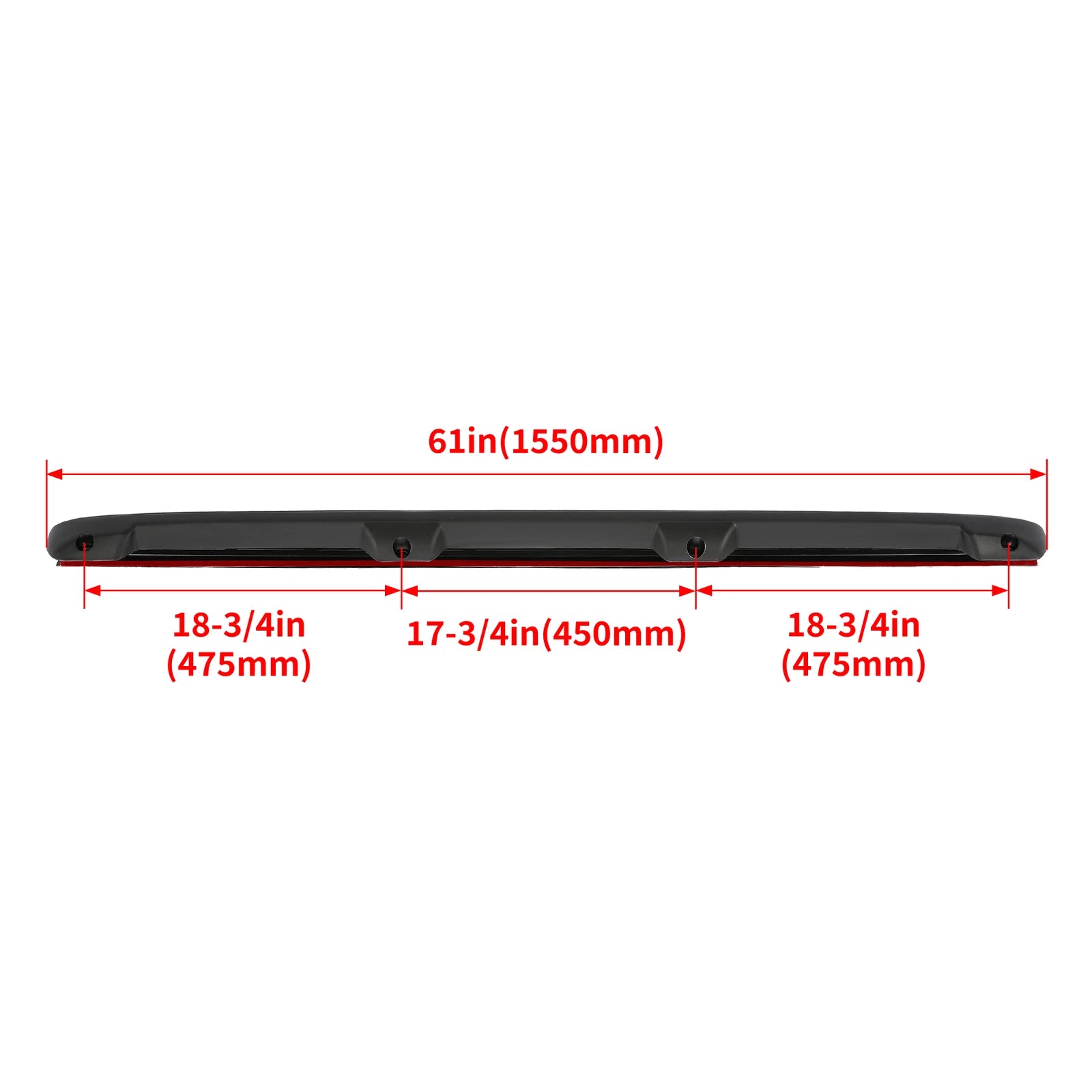 Tailgate Spoiler Cap Molding for Chevrolet Silverado Sierra (1999–2007)