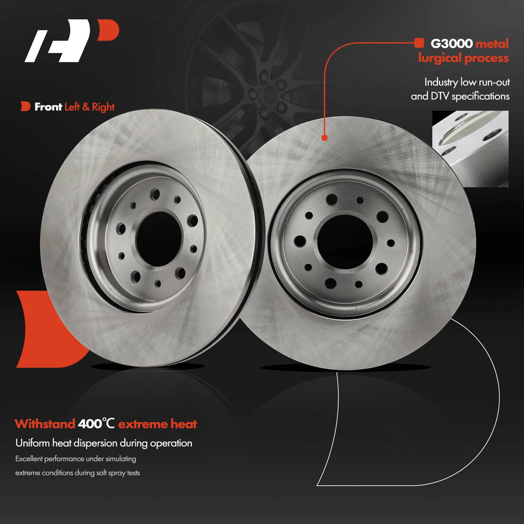 Front Disc Brake Rotors for Chevy Equinox, GMC Terrain (2018-2020)
