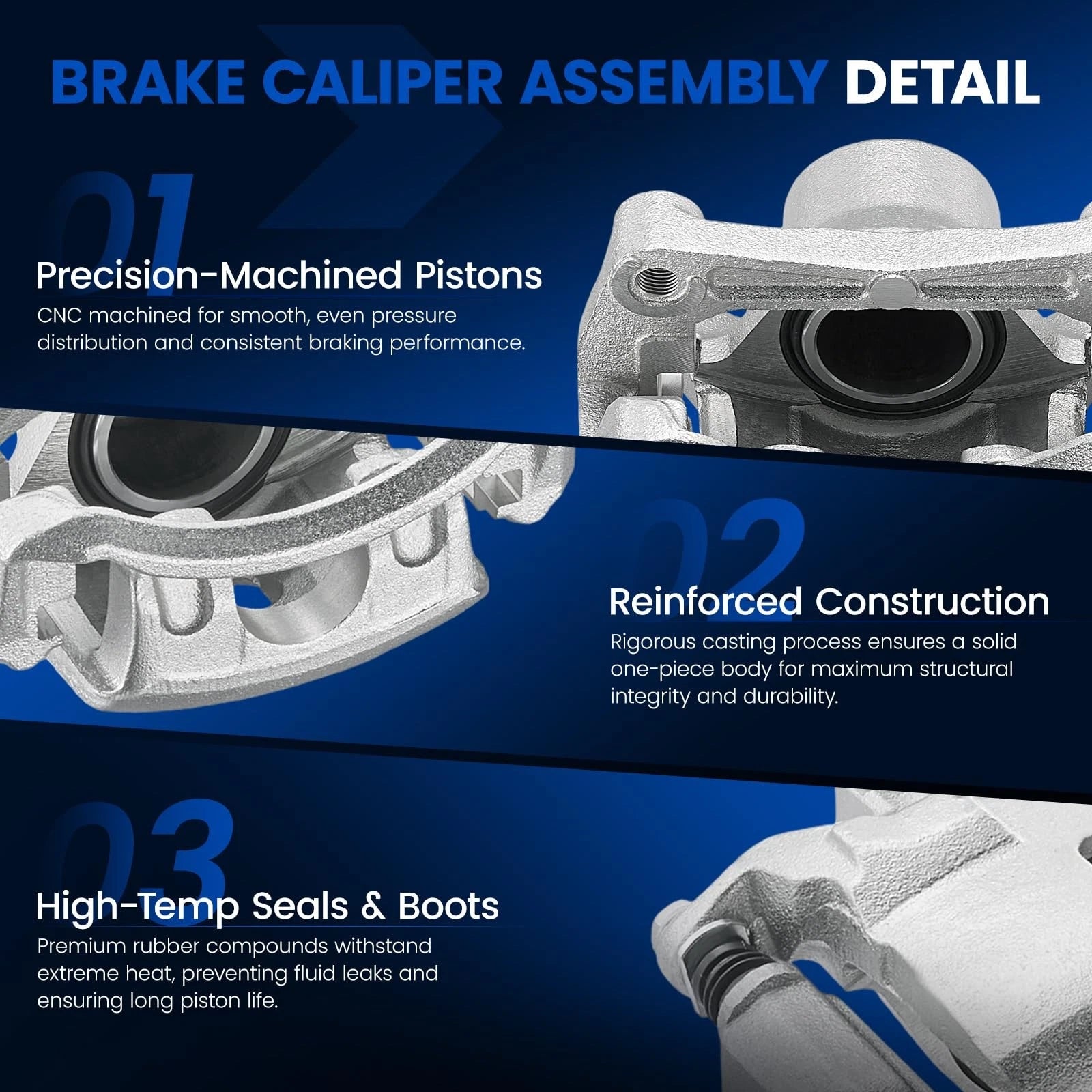 2-Piece Set Front Disc Brake Calipers with Bracket for Nissan Sentra (2007–2019)