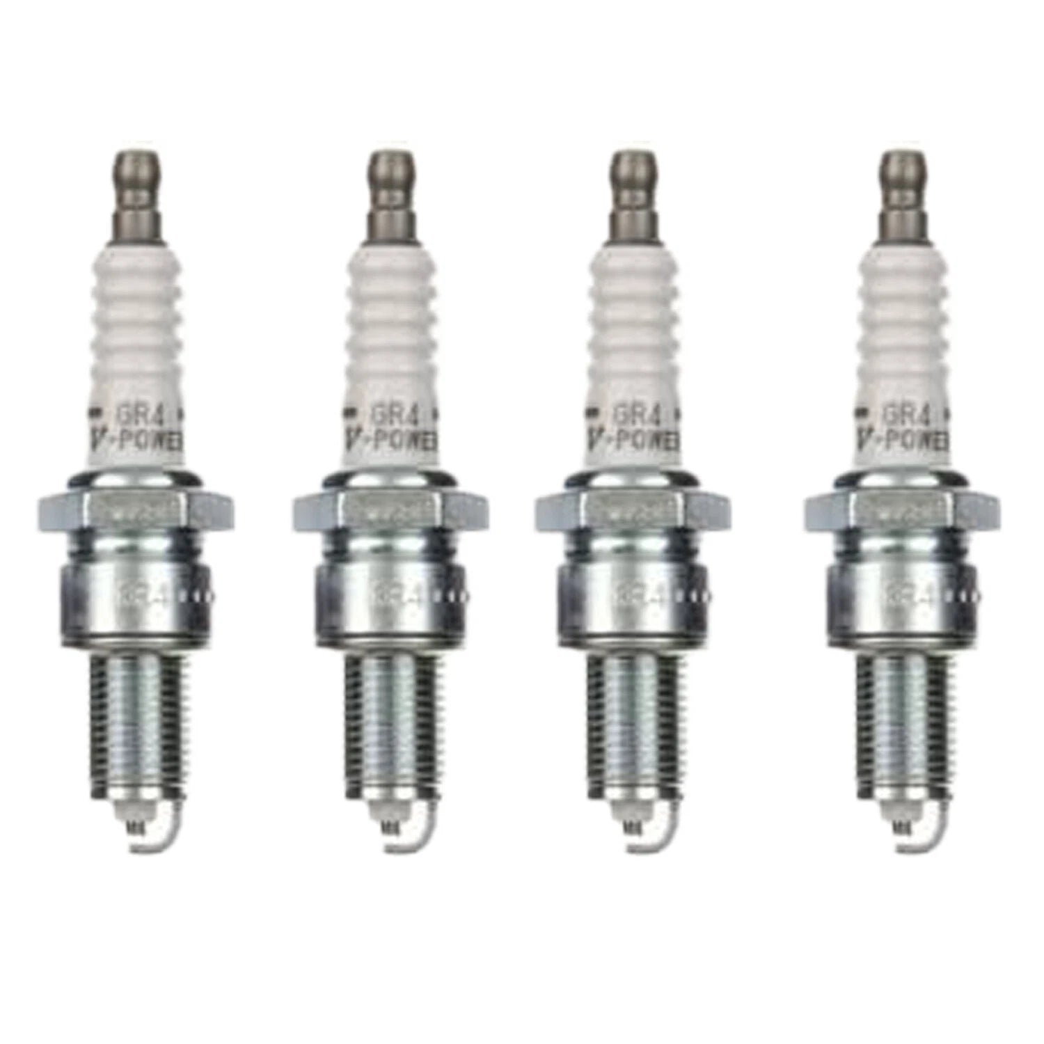 Set of 4 NGK V-Power Spark Plugs for Chevy II Daytona Charger Optima (L4)