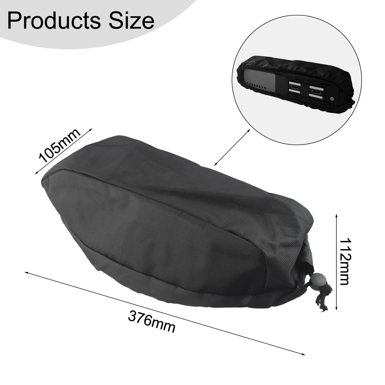 Outdoor Sports Box Bag Rain Cover for (106g, 376x105x112mm)
