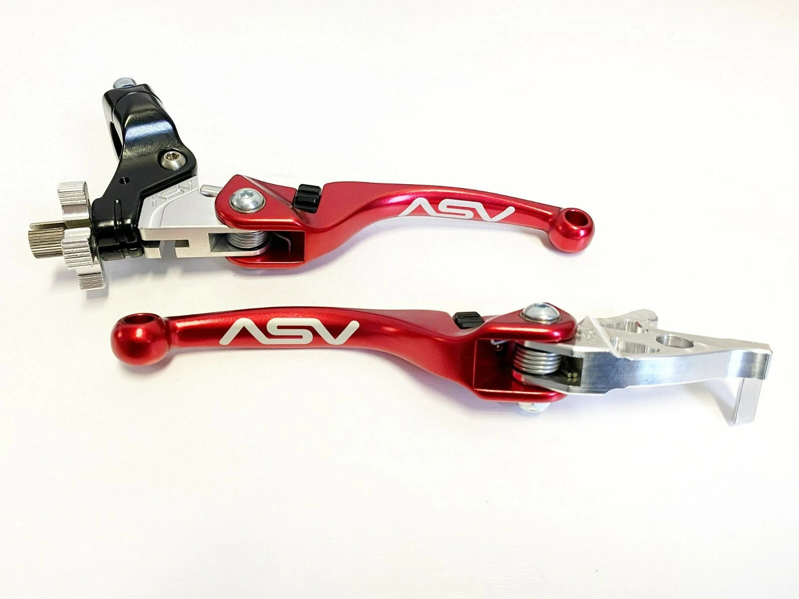 Set of 2 ASV F4 Front Brake Clutch Perch Levers Red for Honda TRX 450R (2006–)