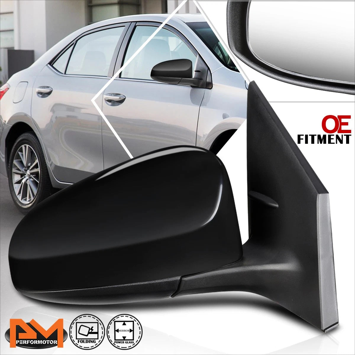 OE Style Powered Adjust Side View Door Mirror Right for Toyota Corolla iM (2014–2019)