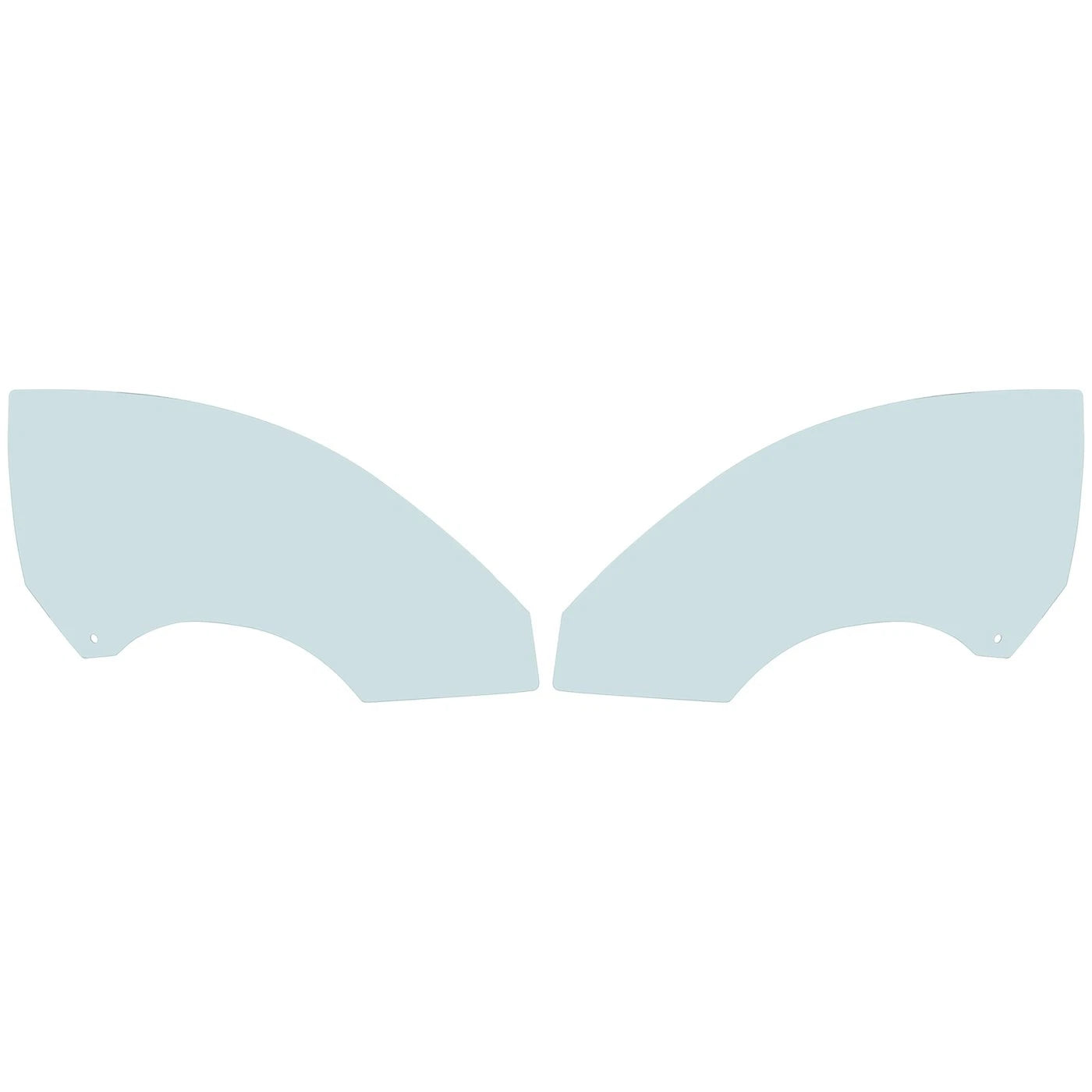Door Glasses Set of 2 for Coupe Left Right