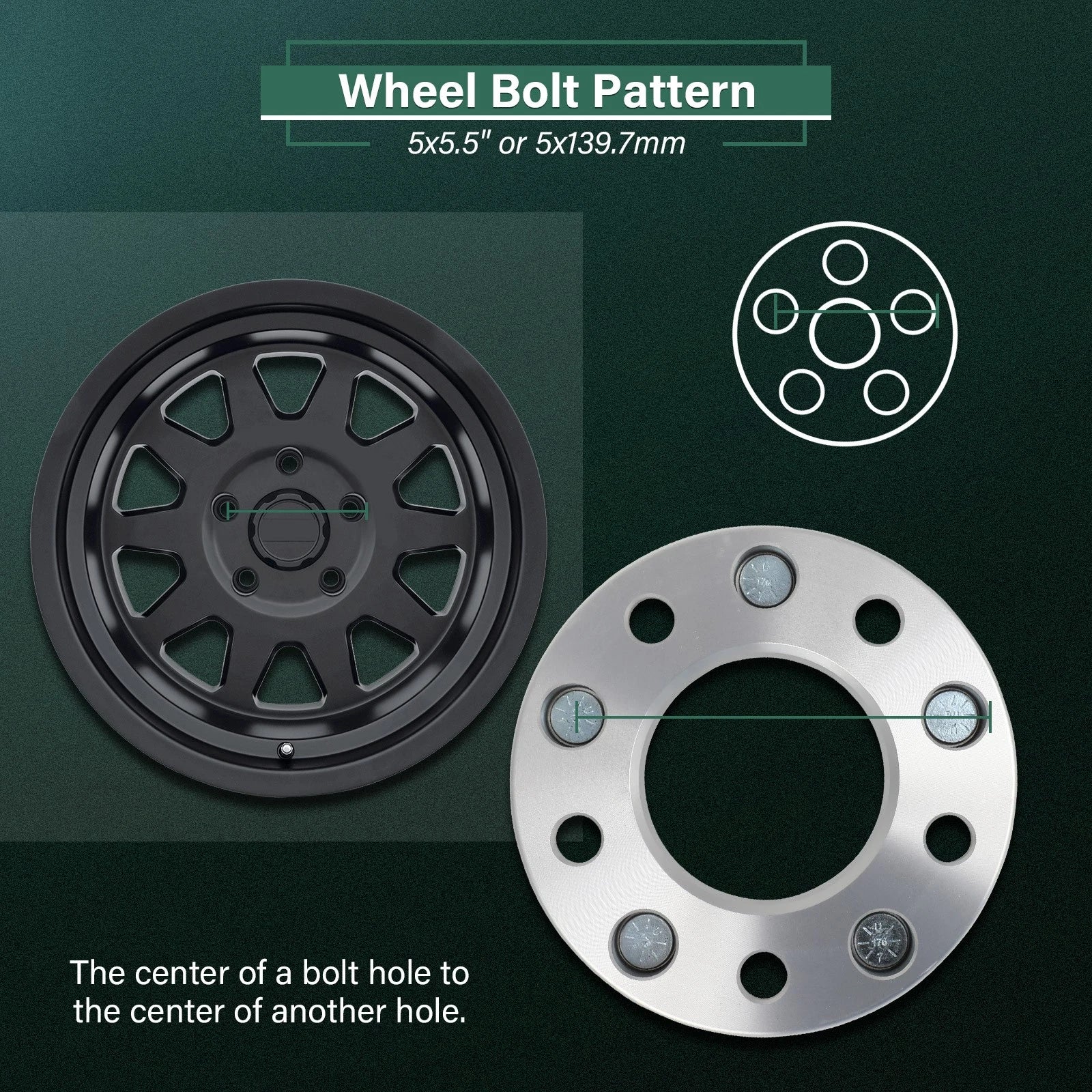 4X 1.5" Wheel Adapters 5x135 to 5x139.7 for Ford F150 Expedition (2004–2023)