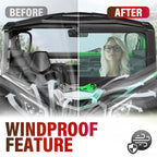 HECASA Glass Windshield for Can Am Maverick X3 (2017–2023) UV Protect