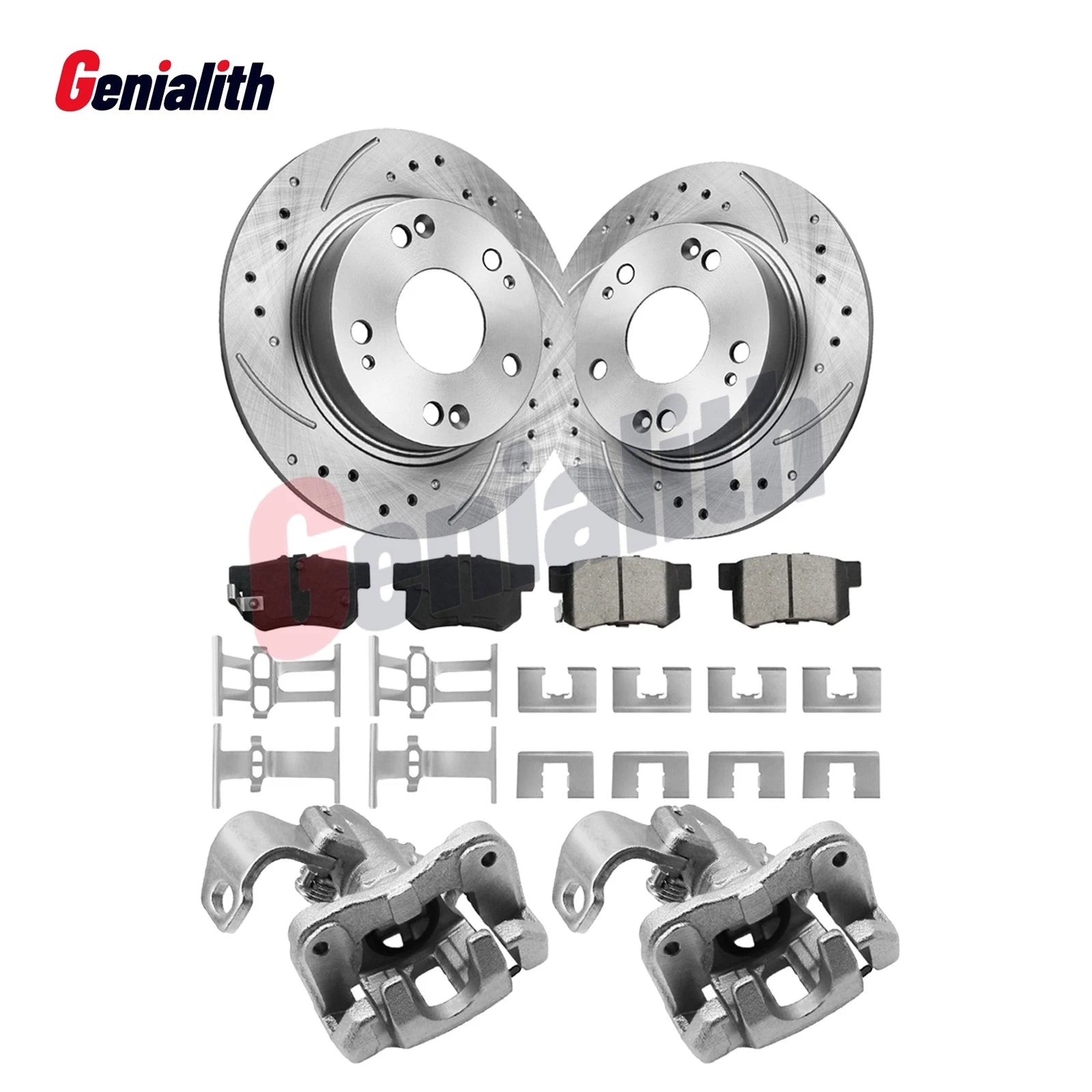 Rear Brake Rotors Calipers for Honda Civic (2012–2015) Acura ILX (2013–2015)