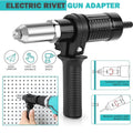 Electric Rivet Gun Adapter Kit for Cordless Drill Nut Riveter Wrench