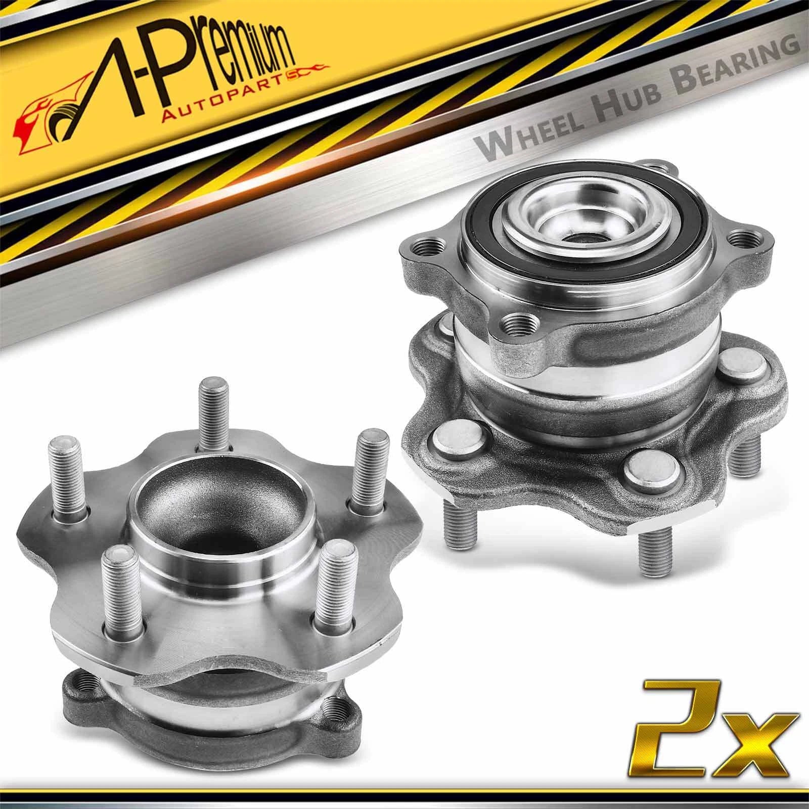 2X Rear Wheel Hub & Bearing Assembly for Nissan Altima (2007)