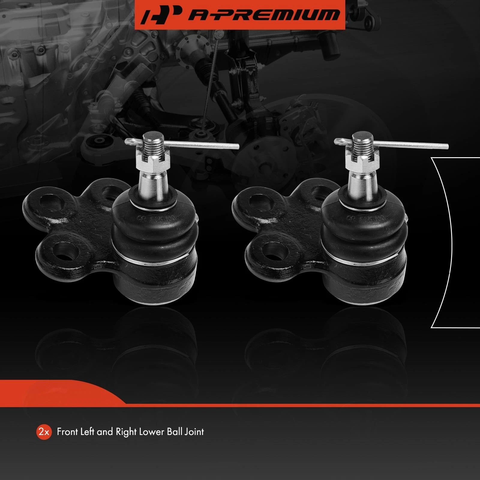 2X Front Lower Side Ball Joint for Chevrolet Malibu (2004-2005)