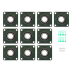 Set of 10 Pillow Block Flange Bearings for UCF211 (2" Bore)