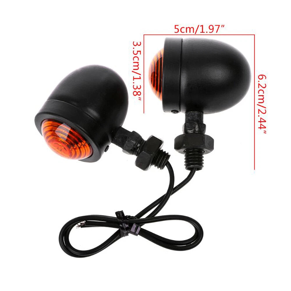 4X Bullet Turn Signals Tail Light for Harley Cafe Racer Bobber