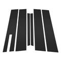 Set of 6 Door Pillar Window Trim for Ford Taurus (2010–2020) Black