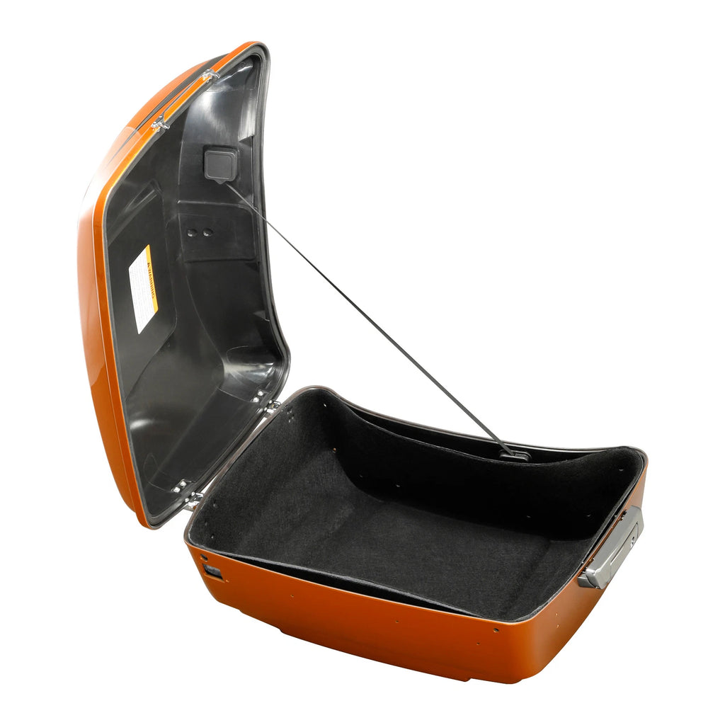 King Trunk for Harley Touring Street Glide (2014–2025) - Scorched Orange