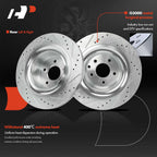 Drilled Brake Rotors & Ceramic Pads for Infiniti G37 (2008–2013)