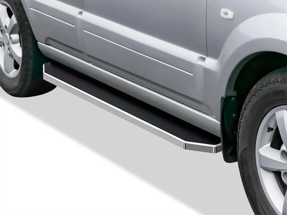 6" Polished iBoard Side Step Nerf Bar for KIA Sorento (2003–2010)