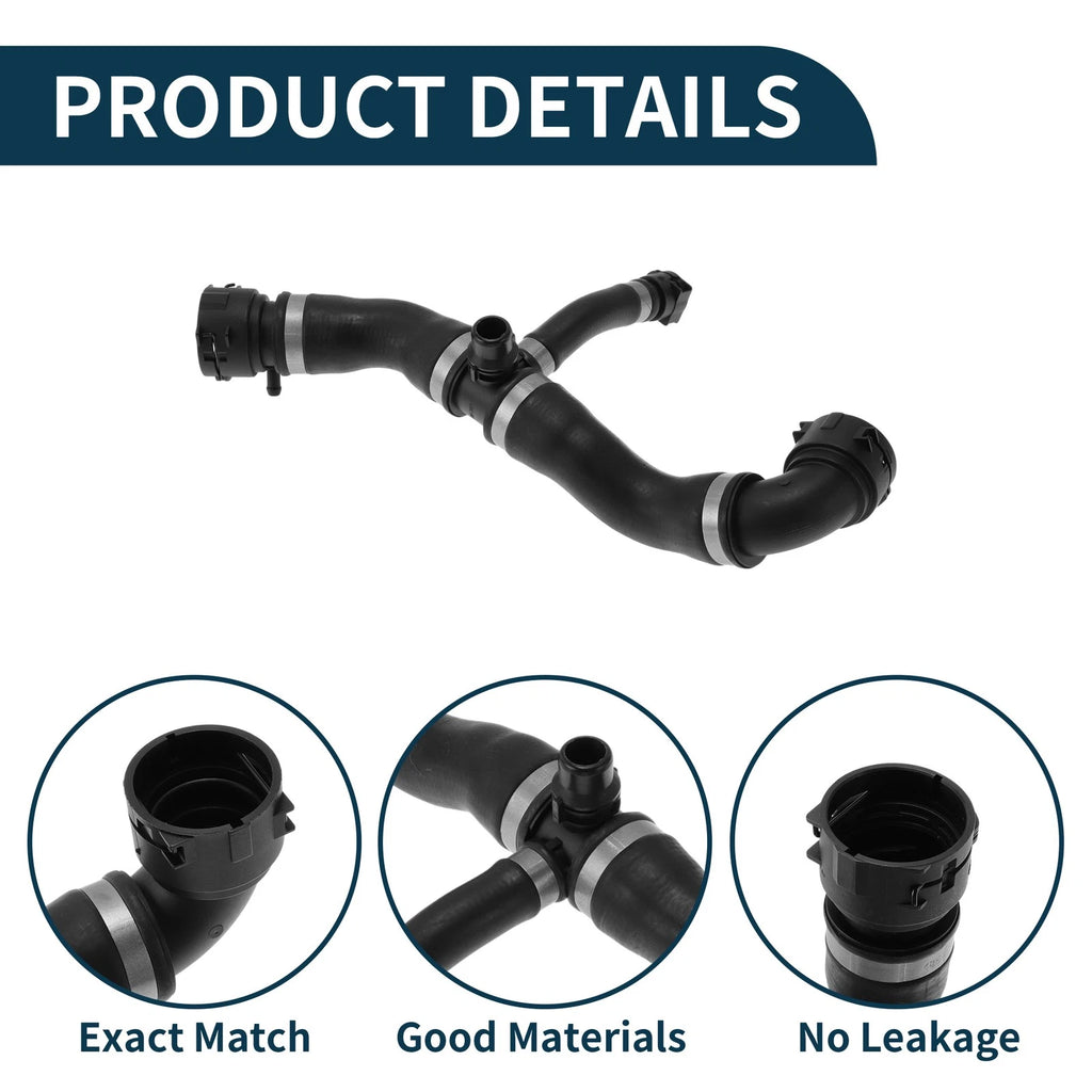 Radiator Hose for BMW 1 Series (2007–2008) No. 17127566024 Rubber