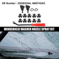 15pcs Windshield Washer Nozzle Kit 5303833AA for Dodge Grand Caravan (2008–2017)