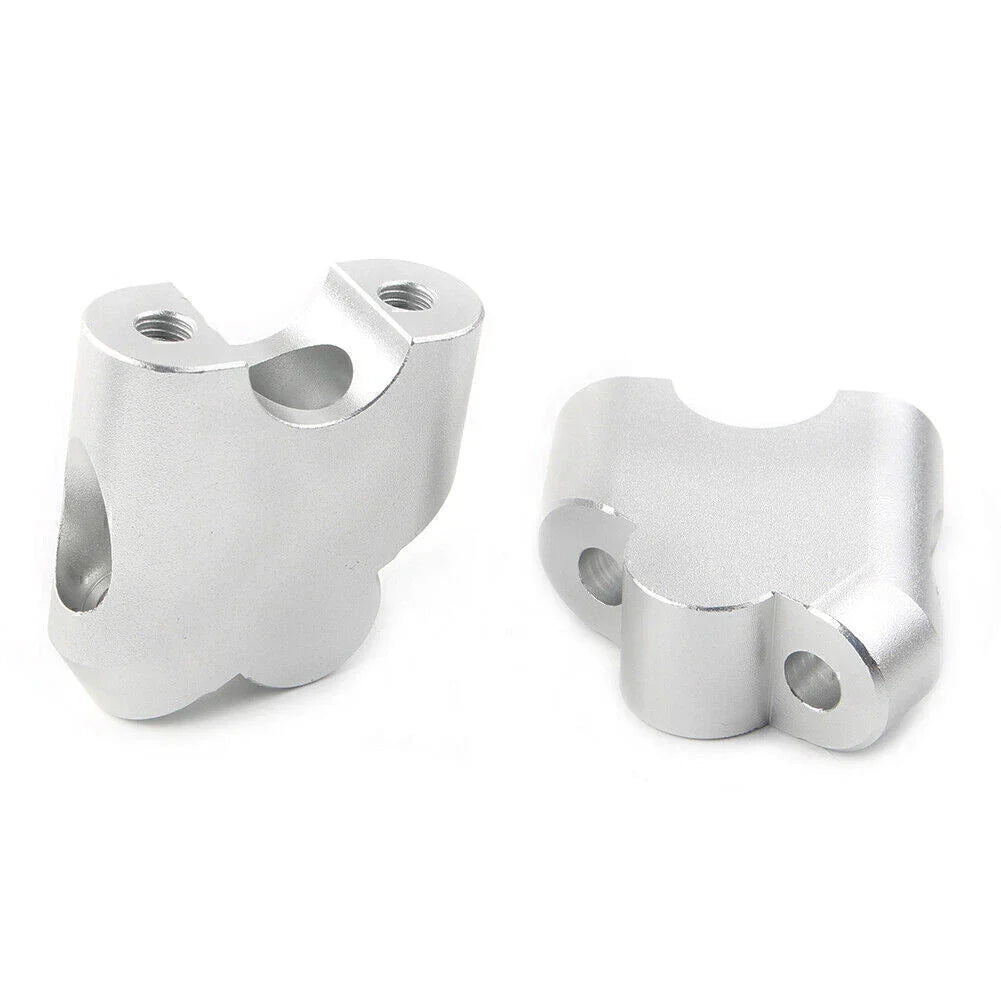 Silver Handlebar Clamp Riser for Suzuki V-Strom DL 650XT DL 1000 (2015-2020)