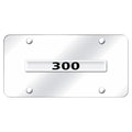 Chrome Name on Chrome License Plate - Officially Licensed for Chrysler 300