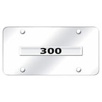Chrome Name on Chrome License Plate - Officially Licensed for Chrysler 300