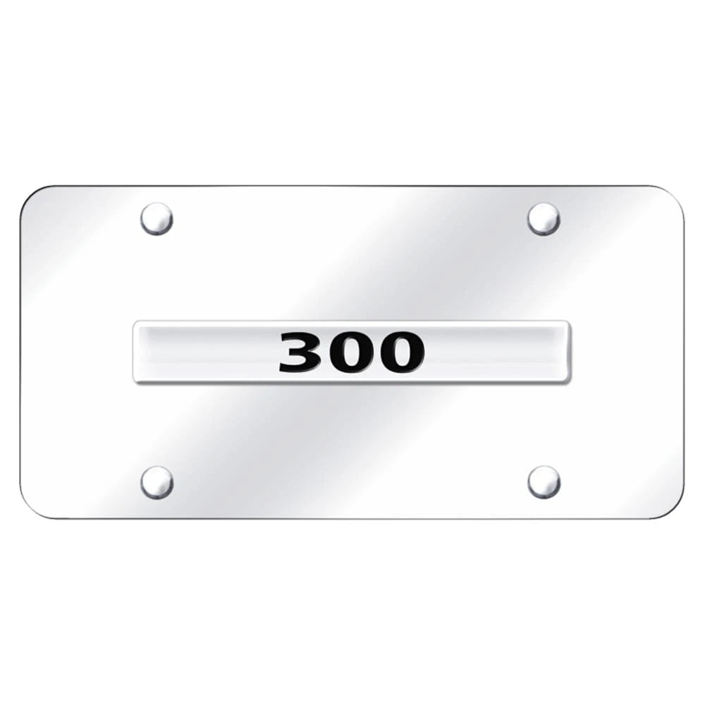 Chrome Name on Chrome License Plate - Officially Licensed for Chrysler 300