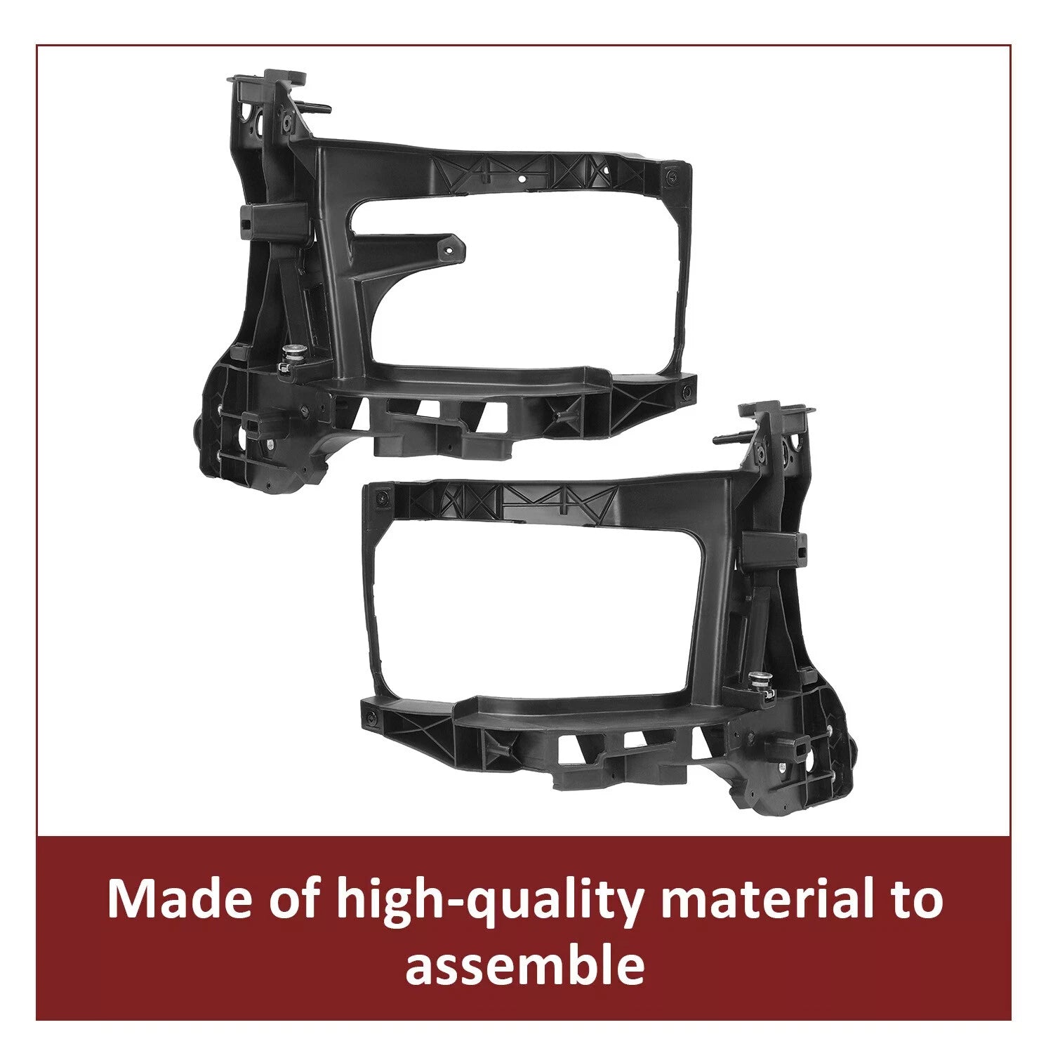 Set of 2 Radiator Support Headlight Brackets for Dodge Ram 1500/2500/3500 (2013–2018)
