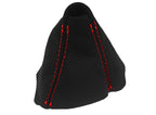 Automatic Shift Boot Cover for BMW E90 (2005–2013) Carbon Fiber Red Stitch